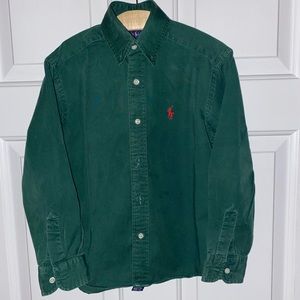 Boys, Green Polo Ralph Lauren button up shirt